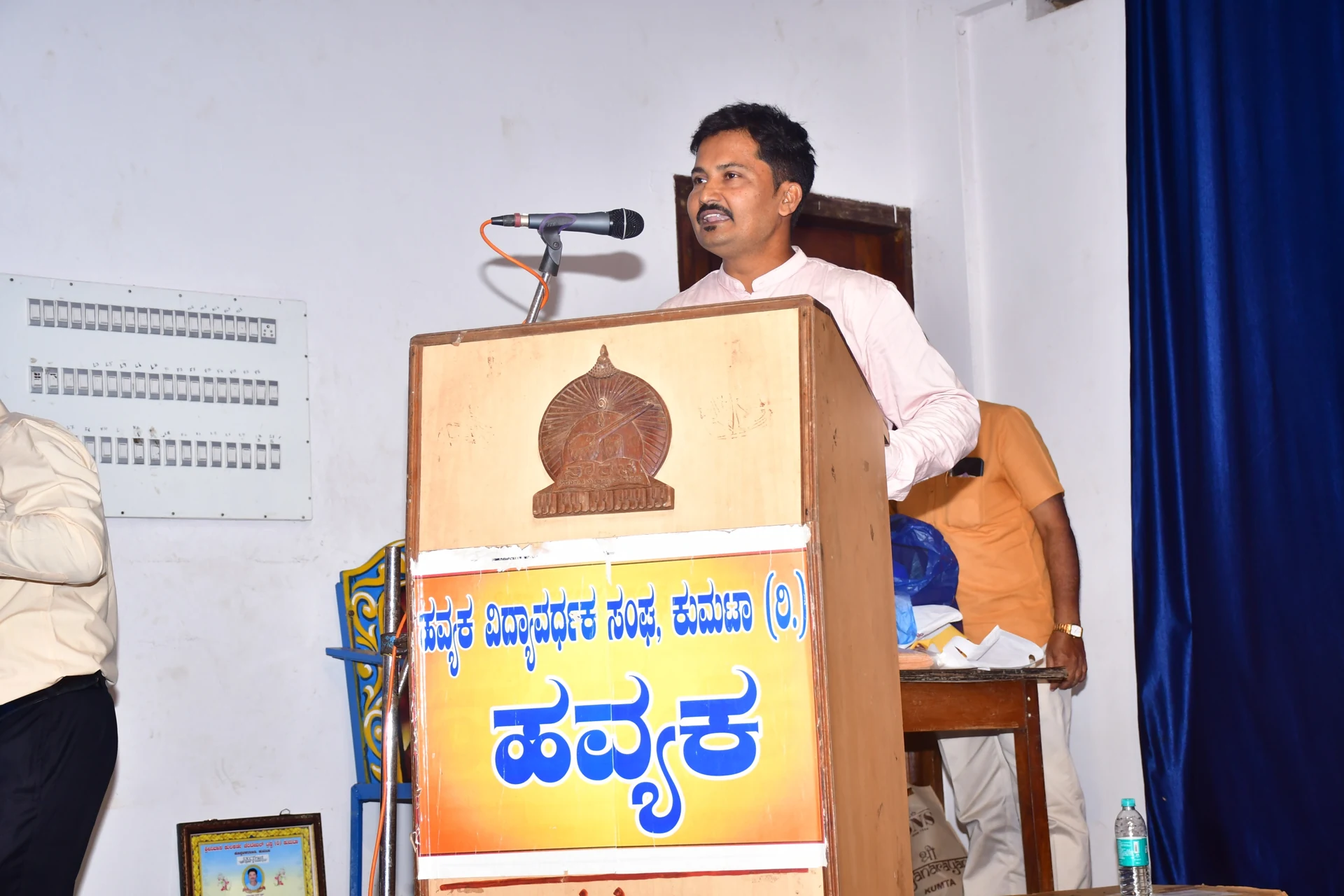 A young innovative farmer speaks on modern farming in the 5th anniversary function of the Trust
