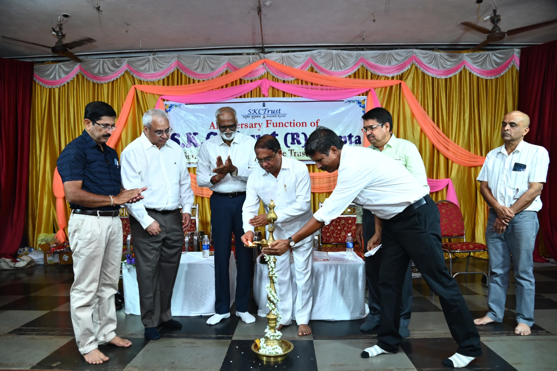 Shri Subhash Shirodkar, a Minister of Goa, inaugurating the 4th anniversary function of the Trust