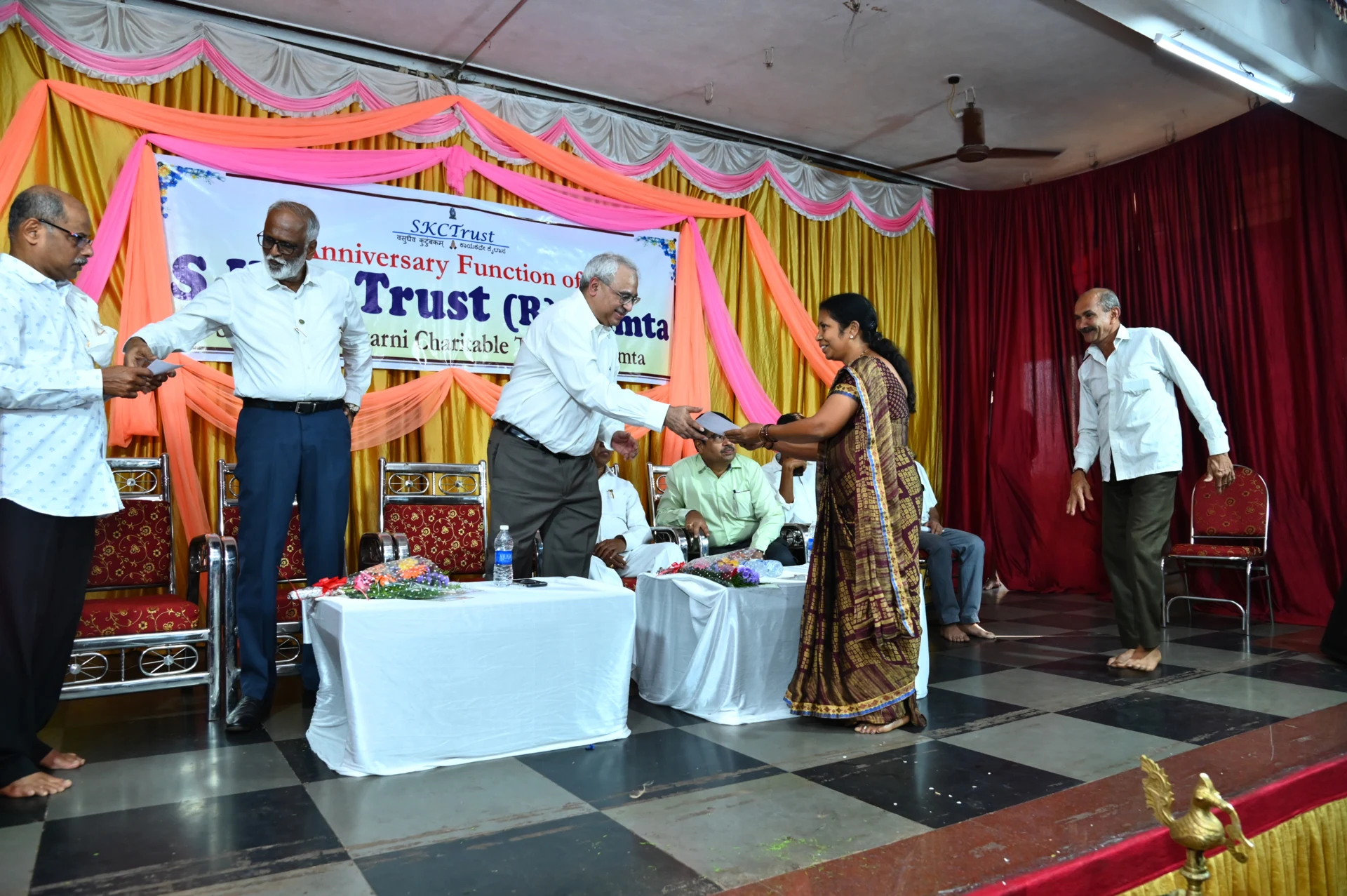 Distribution of Trust’s contribution to deserving people in the 4th anniversary function of the Trust