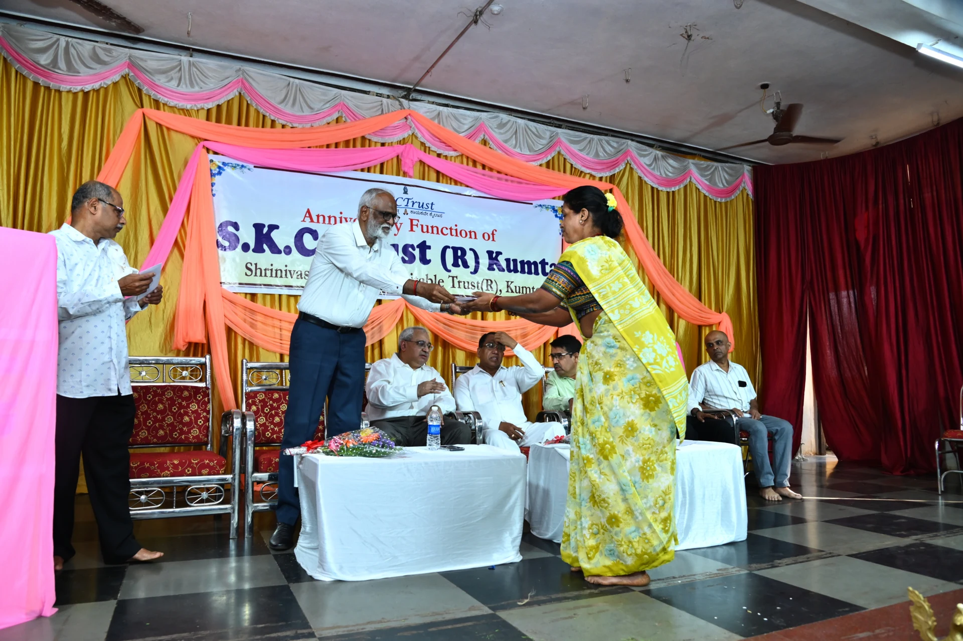 Distribution of Trust’s contribution to deserving people in the 4th anniversary function of the Trust