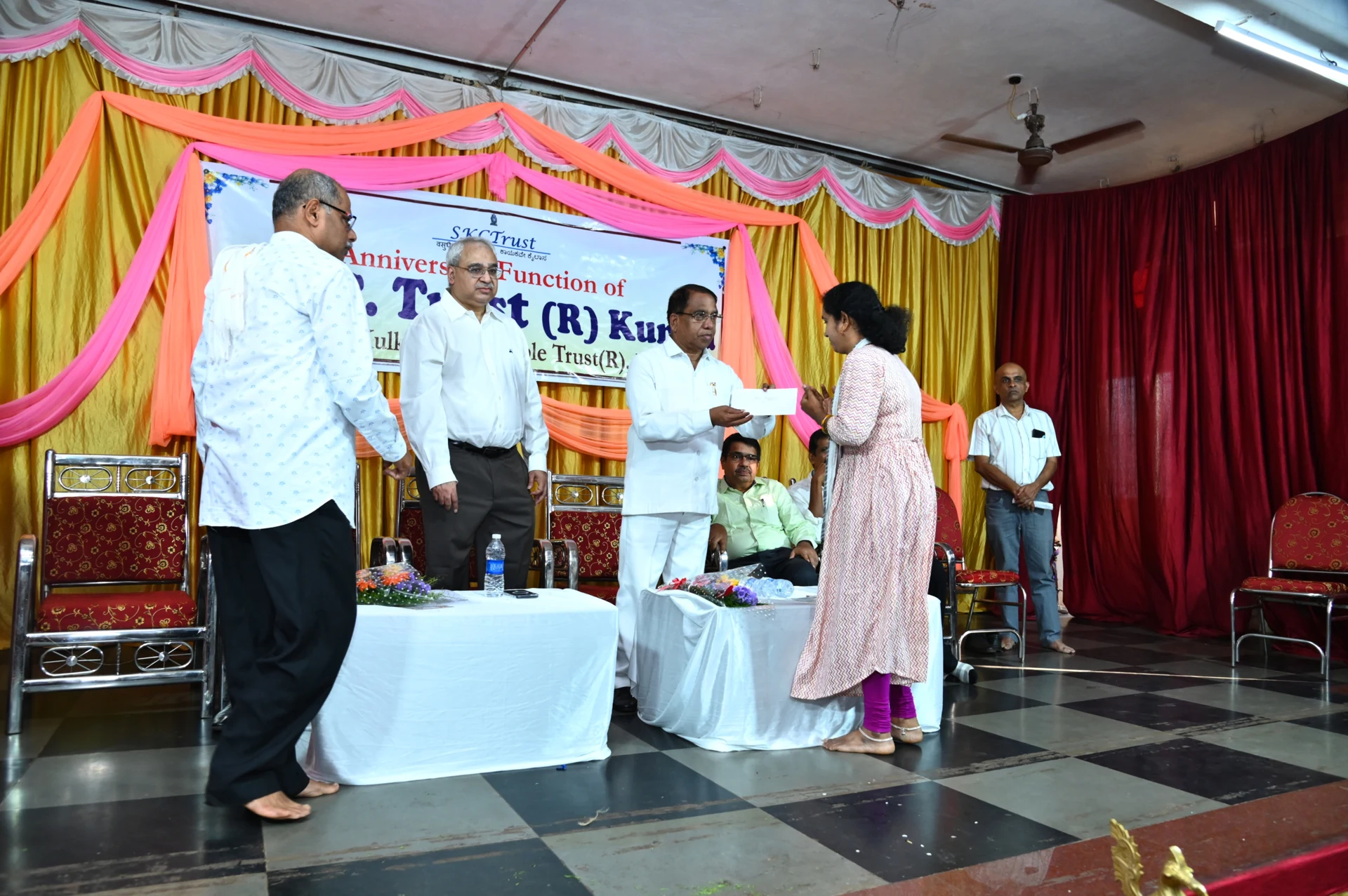 Distribution of Trust’s contribution to deserving people in the 4th anniversary function of the Trust